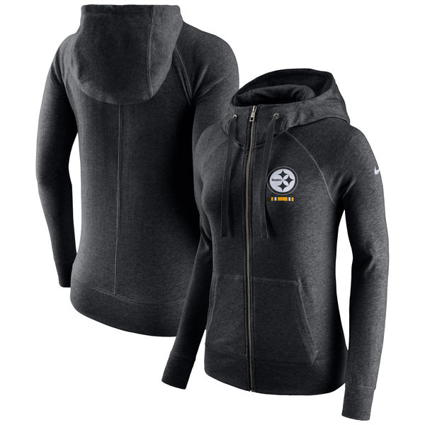 Women's Pittsburgh Steelers Nike Gym Vintage Full Zip Hoodie Black,We sell and wholesale Women's Pittsburgh Steelers Nike Gym Vintage Full Zip Hoodie Black on line form chian!